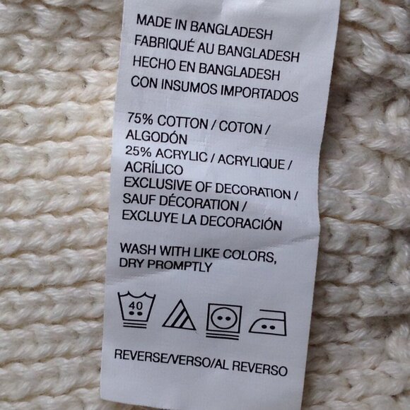 Izod Ski Sweater UNISEX S/P Chunky, Cable Knit, Preppy, Colligate, Ivy League - Picture 4 of 8